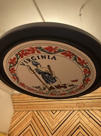 an image of the state of virginia on a wall